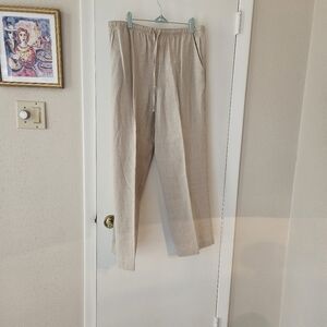 St. John Cream Wide Leg Pants